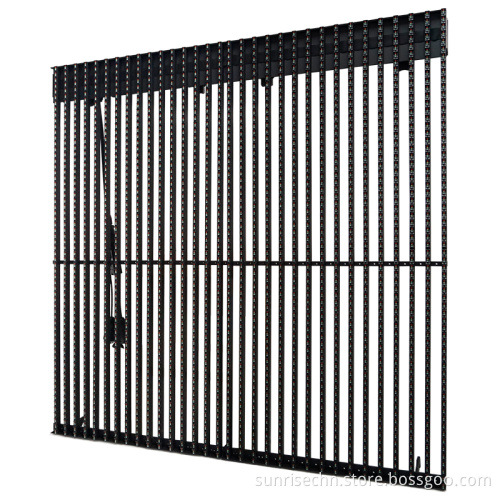 Media Facade LED Building Curtain Screens for Outdoor Advertising